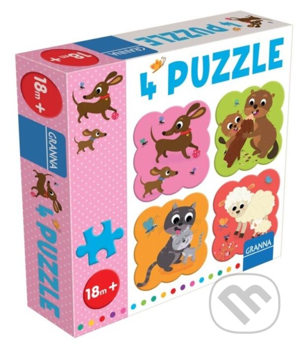 Puzzle: 4 puzzle jazvečík (Pygmalino). Pygmalino, 2022 Puzzle: 4 puzzle jazvečík (Pygmalino). Pygmalino, 2022