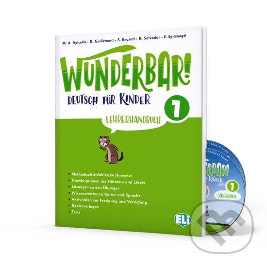 Kniha: Wunderbar! 1 - Lehrerhandbuch + 2 Audio-CD (D. Guillemant a A.M. Apicella). Eli, 2020 Kniha: Wunderbar! 1 - Lehrerhandbuch + 2 Audio-CD (D. Guillemant a A.M. Apicella). Eli, 2020