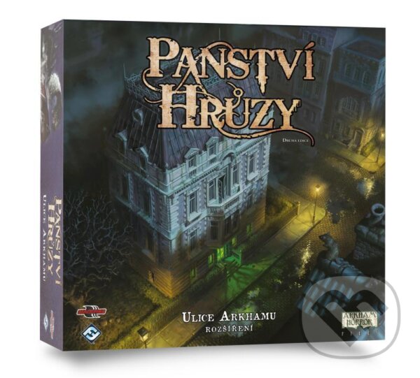 Společenská hra: Panství hrůzy: Ulice Arkhamu (Blackfire). Blackfire, 2022 Společenská hra: Panství hrůzy: Ulice Arkhamu (Blackfire). Blackfire, 2022