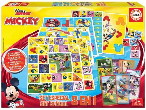 Společenská hra: Mickey a přátelé - Soubor her 8v1 (Educa). Educa, 2022 Společenská hra: Mickey a přátelé - Soubor her 8v1 (Educa). Educa, 2022