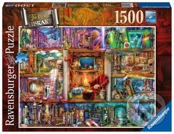 Puzzle: Velká knihovna (Ravensburger). Ravensburger, 2022 Puzzle: Velká knihovna (Ravensburger). Ravensburger, 2022
