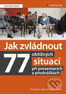 Kniha: Jak zvládnout 77 obtížných situací při prezentacích a přednáškách (Zdeněk Helcl). Grada, 2013 Kniha: Jak zvládnout 77 obtížných situací při prezentacích a přednáškách (Zdeněk Helcl). Grada, 2013