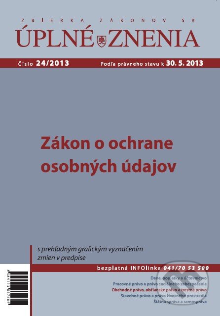 Úplné znenia 24/2013 (Poradca podnikateľa). Poradca podnikateľa, 2013 Úplné znenia 24/2013 (Poradca podnikateľa). Poradca podnikateľa, 2013