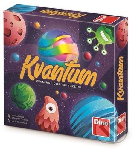 Společenská hra: Kvantum (Jan Mašek a Štěpán Peterka). Dino, 2022 Společenská hra: Kvantum (Jan Mašek a Štěpán Peterka). Dino, 2022