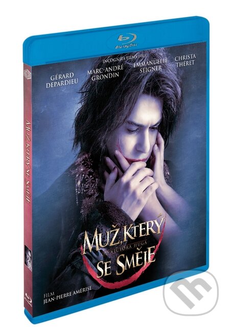 Film: Muž, který se směje (Jean-Pierre Améris) (Blu-ray). Magicbox, 2013 Film: Muž, který se směje (Jean-Pierre Améris) (Blu-ray). Magicbox, 2013