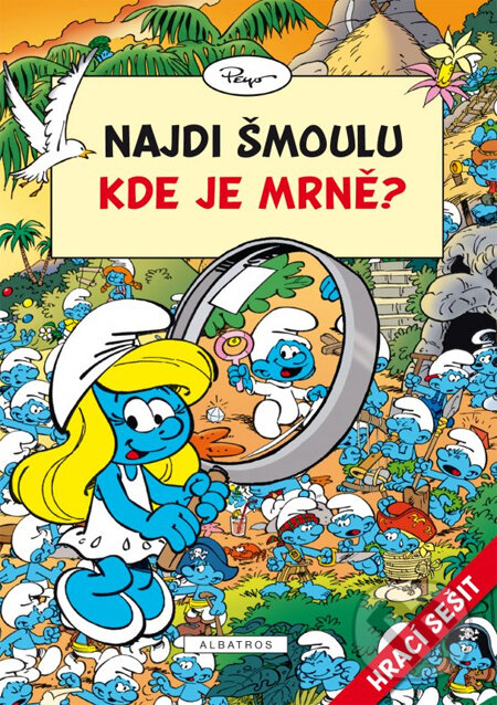 Kniha: Najdi šmoulu - Kde je Mrně? (Albatros CZ). Albatros CZ, 2013 Kniha: Najdi šmoulu - Kde je Mrně? (Albatros CZ). Albatros CZ, 2013