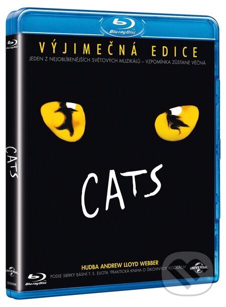 Film: Cats (Tom Hooper, Andrew Lloyd Webber a David Mallet) (Blu-ray). Bonton Film, 2013 Film: Cats (Tom Hooper, Andrew Lloyd Webber a David Mallet) (Blu-ray). Bonton Film, 2013