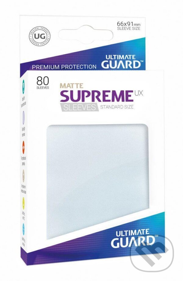 Spoločenská hra: Obaly na karty standard - mléčné matné (Ultimate Guard). Ultimate Guard, 2022 Spoločenská hra: Obaly na karty standard - mléčné matné (Ultimate Guard). Ultimate Guard, 2022