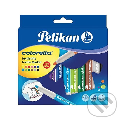 Fixy Colorella na textil, 12 ks (Pelikan). Pelikan, 2022 Fixy Colorella na textil, 12 ks (Pelikan). Pelikan, 2022