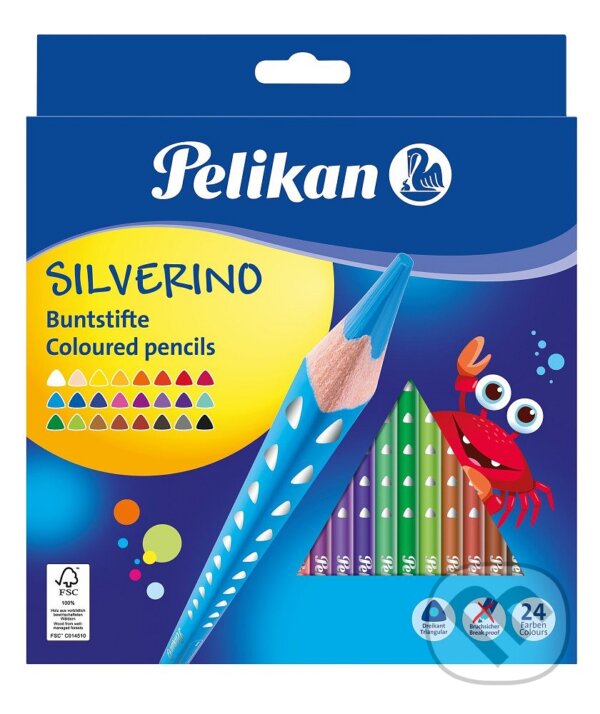Pastelky Silverino tenké 24ks (Pelikan). Pelikan, 2022 Pastelky Silverino tenké 24ks (Pelikan). Pelikan, 2022