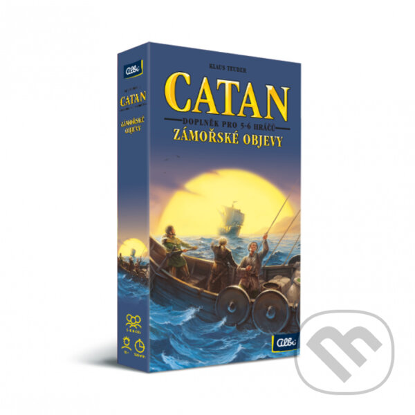 Společenská hra: Catan - Zámořské objevy - rozšíření pro 5-6 hráčů (Albi). Albi, 2022 Společenská hra: Catan - Zámořské objevy - rozšíření pro 5-6 hráčů (Albi). Albi, 2022