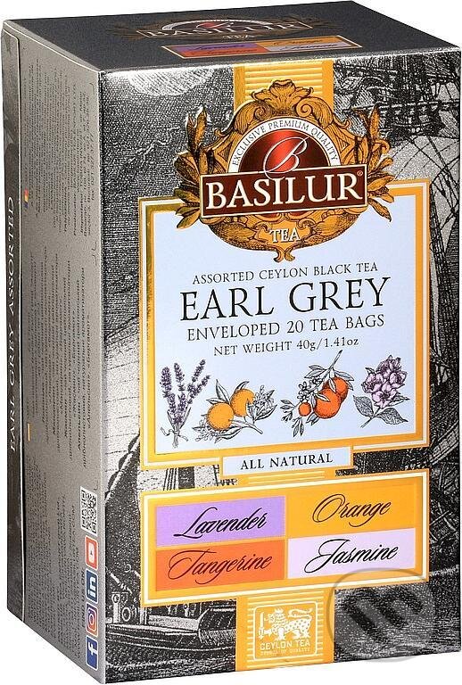 Kávy a čaje: BASILUR All Natural Earl Grey Assorted (Bio - Racio). Bio - Racio, 2022 Kávy a čaje: BASILUR All Natural Earl Grey Assorted (Bio - Racio). Bio - Racio, 2022