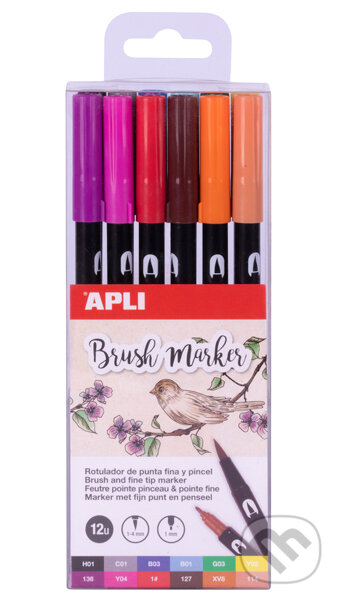 Apli Brush Duo sada fixů 6 ks (OFFICE LINE). OFFICE LINE, 2022 Apli Brush Duo sada fixů 6 ks (OFFICE LINE). OFFICE LINE, 2022