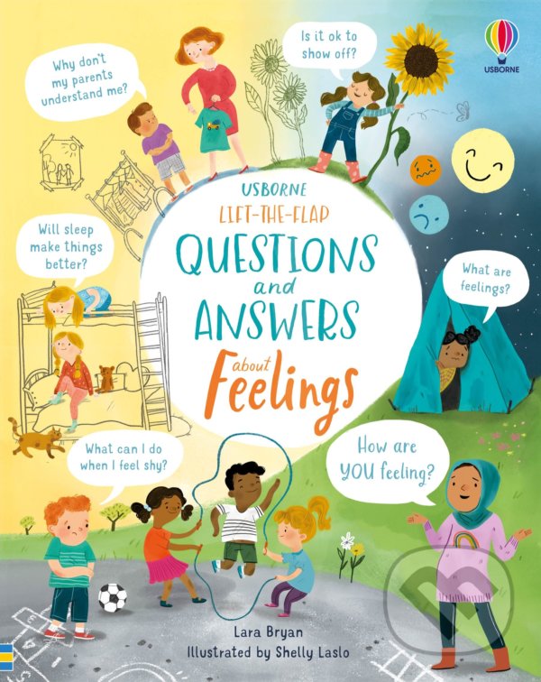 Kniha: Questions and Answers About Feelings (Lara Bryan). Usborne, 2022 Kniha: Questions and Answers About Feelings (Lara Bryan). Usborne, 2022