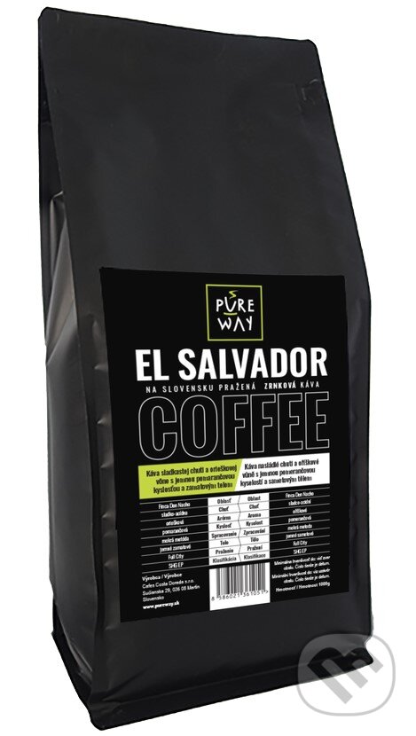 Kávy a čaje: El Salvador (Pure Way). Pure Way Kávy a čaje: El Salvador (Pure Way). Pure Way