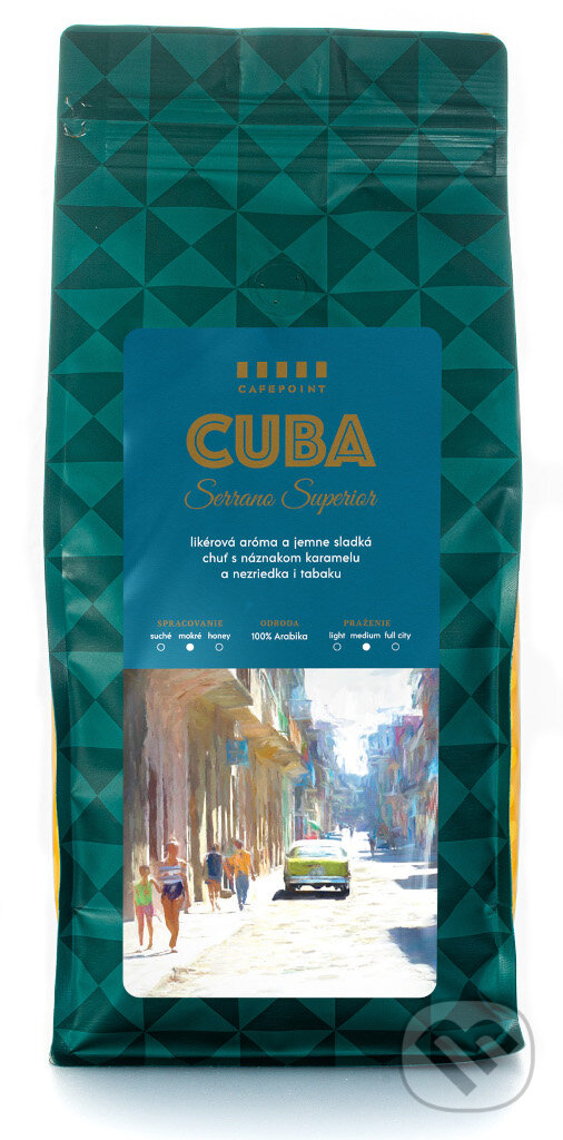 Kávy a čaje: Cuba Serrano Superior (Cafepoint). Cafepoint, 2013 Kávy a čaje: Cuba Serrano Superior (Cafepoint). Cafepoint, 2013