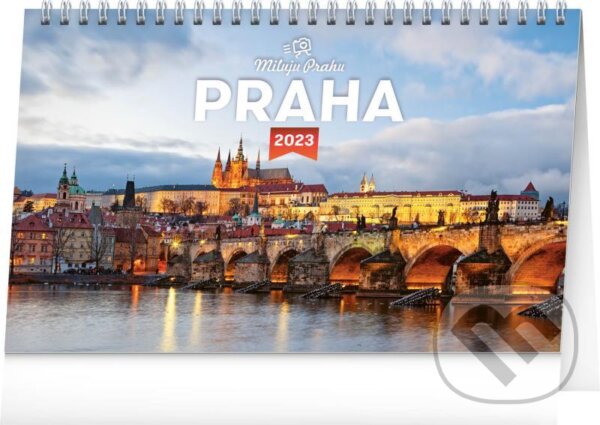 Stolní kalendář Praha - Miluju Prahu 2023, Presco Group, 2022