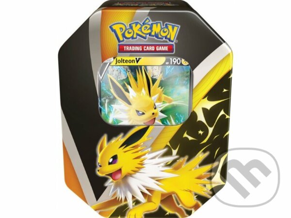 Spoločenská hra: Pokémon TCG: Jolteon V - Eevee's Evolutions Tin (Pokemon). Pokemon, 2022 Spoločenská hra: Pokémon TCG: Jolteon V - Eevee's Evolutions Tin (Pokemon). Pokemon, 2022
