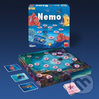 Společenská hra: Hľadá sa NEMO (Lucie Kovaříková). Dino, 2013 Společenská hra: Hľadá sa NEMO (Lucie Kovaříková). Dino, 2013