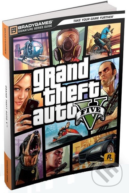 Kniha: Grand Theft Auto V (Tim Bogenn a Rick Barba). BradyGames, 2013 Kniha: Grand Theft Auto V (Tim Bogenn a Rick Barba). BradyGames, 2013