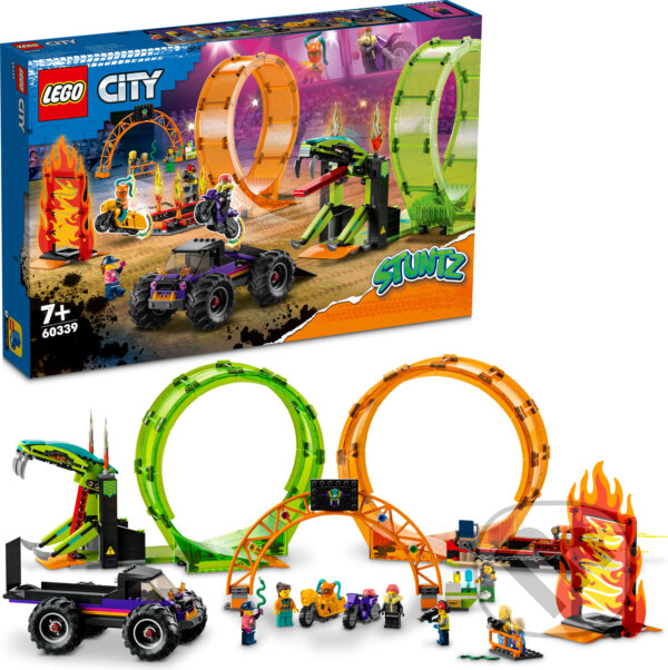 Společenská hra: LEGO® City 60339 Kaskadérska dvojitá slučka (LEGO). LEGO, 2022 Společenská hra: LEGO® City 60339 Kaskadérska dvojitá slučka (LEGO). LEGO, 2022