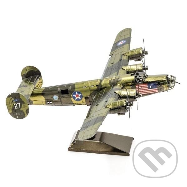 Puzzle: Metal Earth 3D kovový model B-24 Liberator (Piatnik). Piatnik, 2021 Puzzle: Metal Earth 3D kovový model B-24 Liberator (Piatnik). Piatnik, 2021