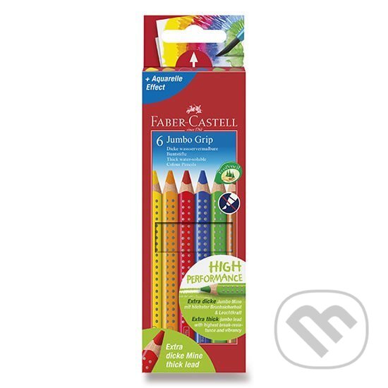 Pastelky Jumbo Grip 6 ks (Faber-Castell). Faber-Castell, 2020 Pastelky Jumbo Grip 6 ks (Faber-Castell). Faber-Castell, 2020