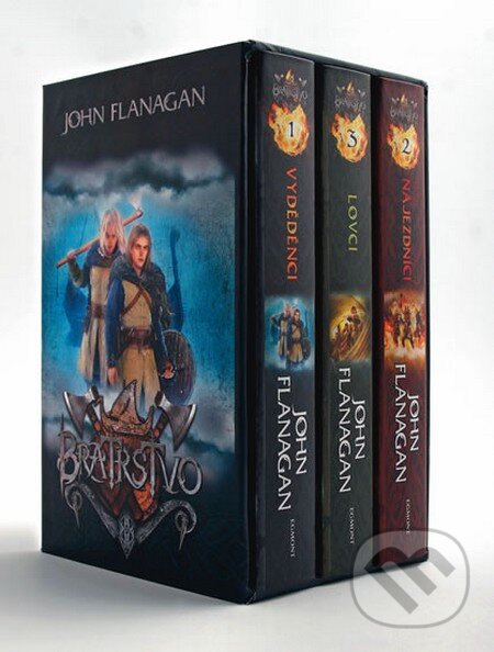 Kniha: Bratrstvo (3 knihy v dárkovém boxu) (John Flanagan). Egmont ČR, 2013 Kniha: Bratrstvo (3 knihy v dárkovém boxu) (John Flanagan). Egmont ČR, 2013