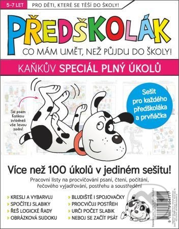 Kniha: Předškolák speciál – Kaňkův speciál plný úkolů (Autorský kolektiv). Extra Publishing, 2022 Kniha: Předškolák speciál – Kaňkův speciál plný úkolů (Autorský kolektiv). Extra Publishing, 2022