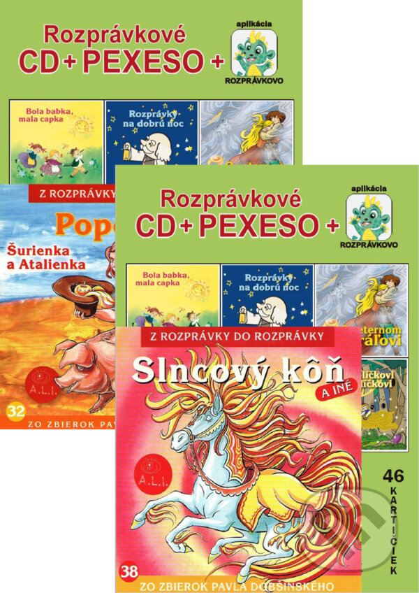 Audiokniha: Zelené Pexeso + Rozprávkové CD (A.L.I.). A.L.I., 2022 Audiokniha: Zelené Pexeso + Rozprávkové CD (A.L.I.). A.L.I., 2022