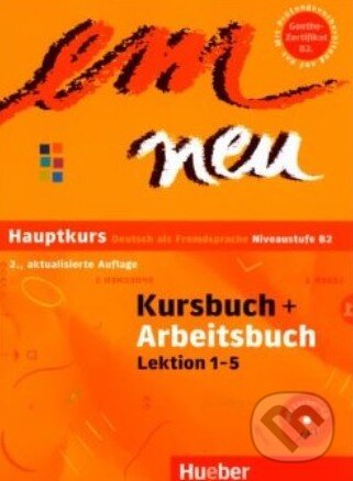 Kniha: Em neu 2008: Hauptkurs 1 (Michaela Perlmann-Balme a Susanne Schwalb). Max Hueber Verlag, 2012 Kniha: Em neu 2008: Hauptkurs 1 (Michaela Perlmann-Balme a Susanne Schwalb). Max Hueber Verlag, 2012