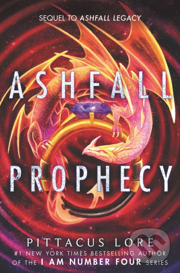 Kniha: Ashfall Prophecy (Pittacus Lore). HarperCollins, 2022 Kniha: Ashfall Prophecy (Pittacus Lore). HarperCollins, 2022