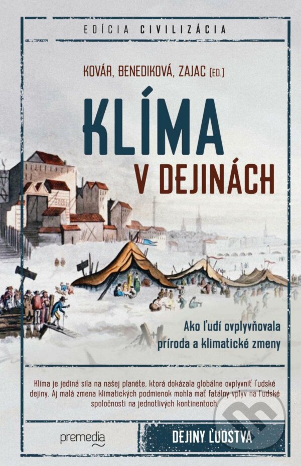 Kniha: Klíma v dejinách (Branislav Kovár, Lucia Benediková a Oliver Zajac). Premedia, 2022 Kniha: Klíma v dejinách (Branislav Kovár, Lucia Benediková a Oliver Zajac). Premedia, 2022
