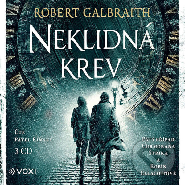 Audiokniha: Neklidná krev (Robert Galbraith). Voxi, 2022 Audiokniha: Neklidná krev (Robert Galbraith). Voxi, 2022