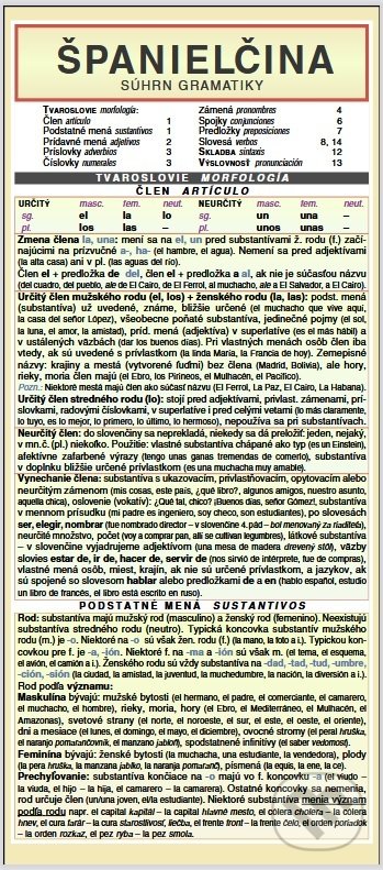 Kniha: Španielčina - Súhrn gramatiky (Autorský kolektiv). Holman, 2022 Kniha: Španielčina - Súhrn gramatiky (Autorský kolektiv). Holman, 2022