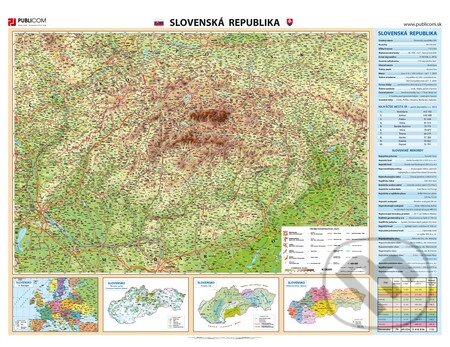 Závesná mapa Slovenská republika (Publicom). Publicom Závesná mapa Slovenská republika (Publicom). Publicom