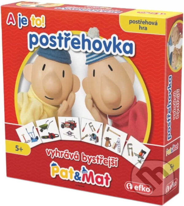 Společenská hra: Pat a Mat Postřehovka - postřehová hra (EFKO karton s.r.o.). EFKO karton s.r.o., 2022 Společenská hra: Pat a Mat Postřehovka - postřehová hra (EFKO karton s.r.o.). EFKO karton s.r.o., 2022