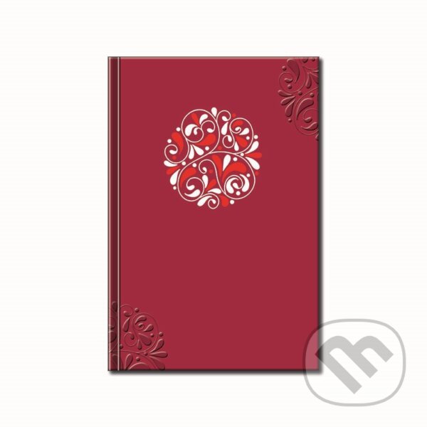 Notes Folk vzor červený (Spektrum grafik). Spektrum grafik, 2022 Notes Folk vzor červený (Spektrum grafik). Spektrum grafik, 2022