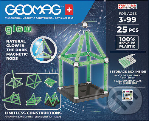 Společenská hra: Stavebnice Geomag Glow 25 ks (Geomag). Geomag, 2022 Společenská hra: Stavebnice Geomag Glow 25 ks (Geomag). Geomag, 2022