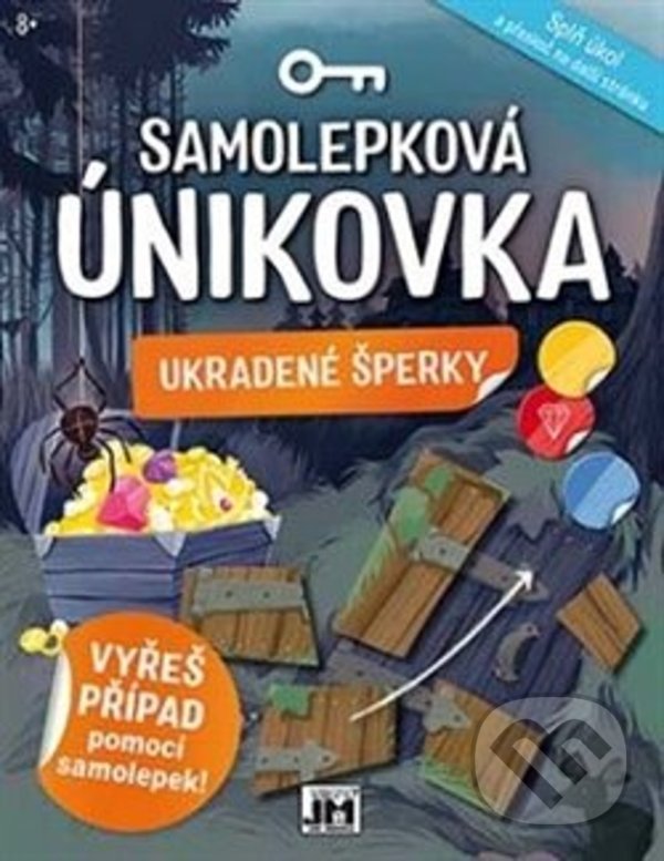 Kniha: Samolepková únikovka - Ukradené šperky (Jiří Models). Jiří Models, 2022 Kniha: Samolepková únikovka - Ukradené šperky (Jiří Models). Jiří Models, 2022