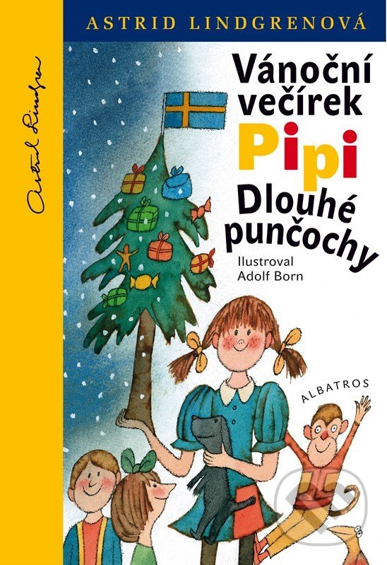 Kniha: Vánoční večírek Pipi Dlouhé punčochy (Astrid Lindgren). Albatros CZ, 2022 Kniha: Vánoční večírek Pipi Dlouhé punčochy (Astrid Lindgren). Albatros CZ, 2022