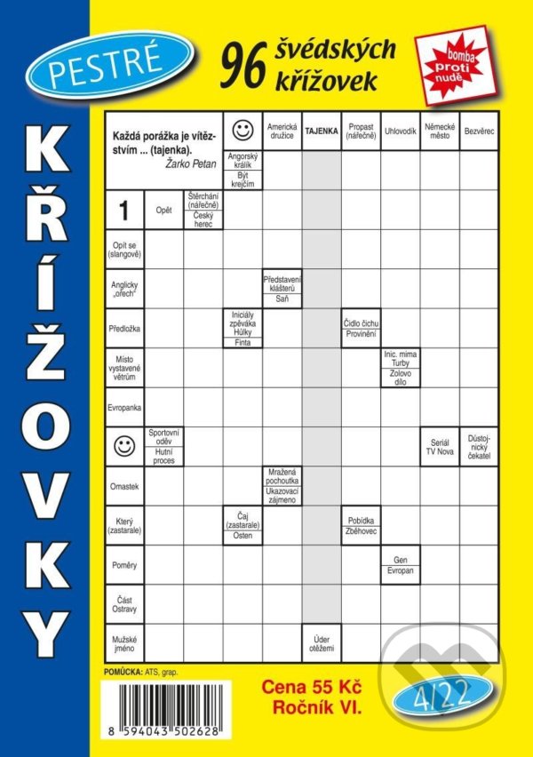 Kniha: Pestré křížovky 4/2022 (Telpres). Telpres, 2022 Kniha: Pestré křížovky 4/2022 (Telpres). Telpres, 2022