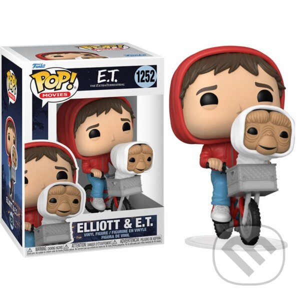 Funko POP Movies: E.T.- Elliot w/E.T. in Bike (Funko). Funko, 2022 Funko POP Movies: E.T.- Elliot w/E.T. in Bike (Funko). Funko, 2022