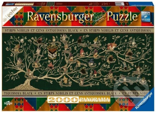 Puzzle: Panorama Harry Potter - Rodokmen (Ravensburger). Ravensburger, 2022 Puzzle: Panorama Harry Potter - Rodokmen (Ravensburger). Ravensburger, 2022