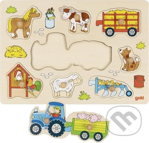 Puzzle: Traktor na farmě (Goki). Goki, 2022 Puzzle: Traktor na farmě (Goki). Goki, 2022