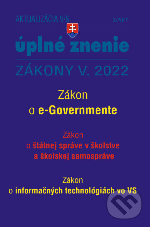 Aktualizácia V/6 / 2022 - štátna služba, Poradca s.r.o., 2022