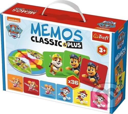 Společenská hra: Pexeso Classic&Plus Tlapková patrola 3v1 (Trefl). Trefl, 2022 Společenská hra: Pexeso Classic&Plus Tlapková patrola 3v1 (Trefl). Trefl, 2022