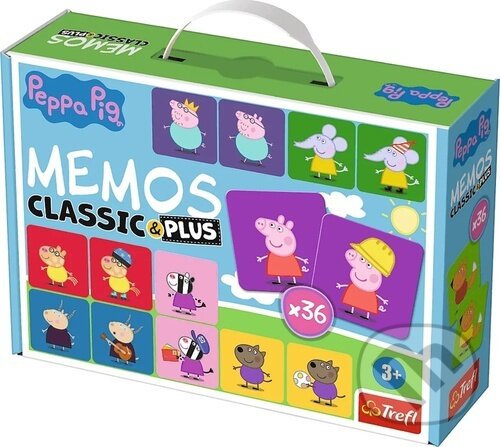 Společenská hra: Pexeso Classic&Plus: Prasátko Peppa 4v1 (Trefl). Trefl, 2022 Společenská hra: Pexeso Classic&Plus: Prasátko Peppa 4v1 (Trefl). Trefl, 2022