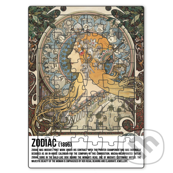 Puzzle Alfons Mucha - Zodiac (Presco Group). Presco Group, 2022 Puzzle Alfons Mucha - Zodiac (Presco Group). Presco Group, 2022