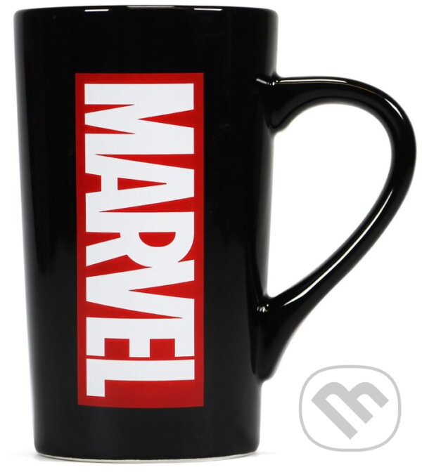 Keramický latte Hrnček Marvel: Logo (Marvel). Marvel, 2021 Keramický latte Hrnček Marvel: Logo (Marvel). Marvel, 2021